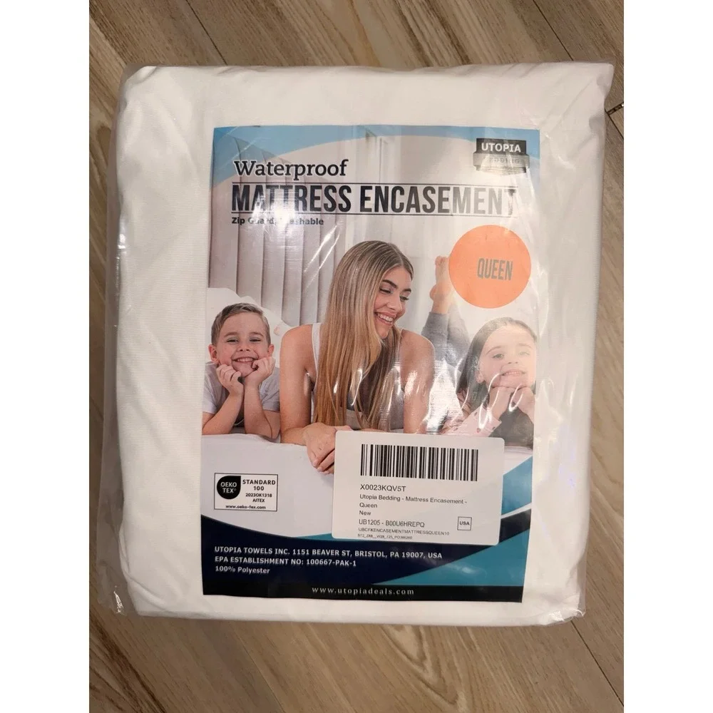 Utopia Bedding Mattress Protector Zippered Queen Size